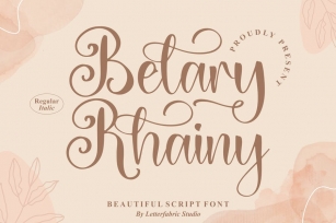 Belary Rhainy Script Font Font Download