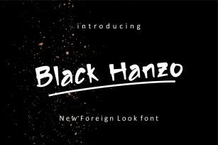 Black Hanzo Font Download