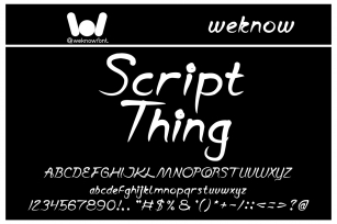 Script Thing Font Download