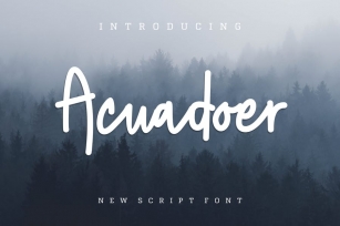 Acuadoer Font Font Download