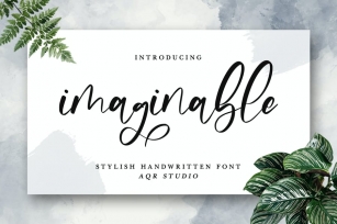 Imaginable - Stylish Handwritten Font Font Download