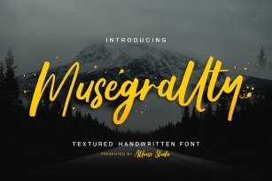 Musegrallty A Textured Handwritten Font Download