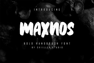 Maxnos - Bold Handbrush Font Font Download