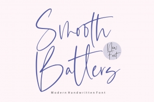 Smooth Batters Modern Handwritten Font Download