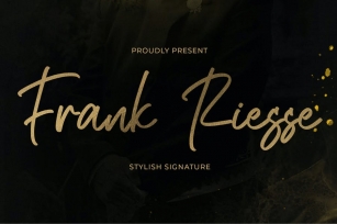 Frank Riesse - Stylish Signature Font Download