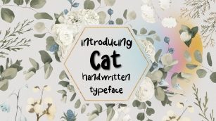 CAT! Handwritten Typeface Font Download
