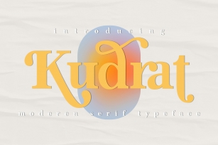 Kudrat Moderen Typeface Font Download