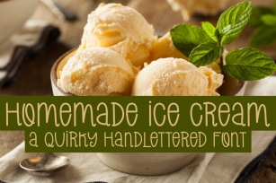 Homemade Ice Cream Font Download