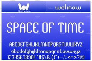 space of time font Font Download