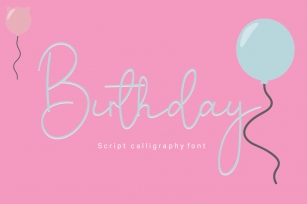 Birthday Font Download