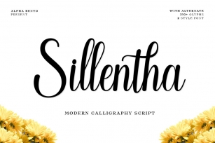 Sillentha Script Font Download
