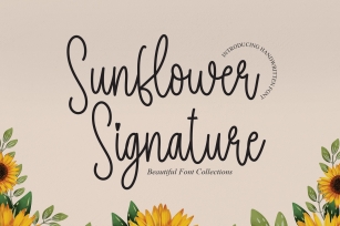 Sunflower Signature Font Download