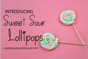Sweet Sour Lollipops Font Download