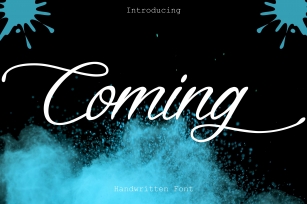 Coming Font Download