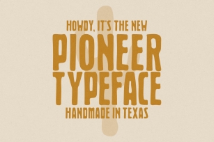 Pioneer Typeface Font Download