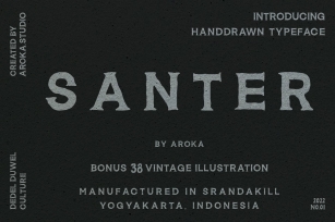 Santer Serif + Free Illustration Font Download