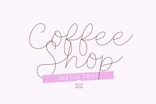 COFFEE SHOP SKETCH Cursive Sketch Font Download