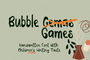 Bubble Games Font Download