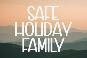 Safe Holiday Family Font Download