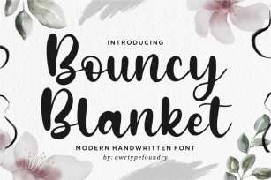 Bouncy Blanket Font Download