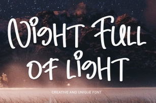 Night Full Of Light Font Download