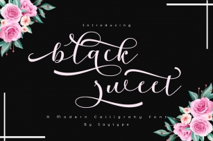 black sweet Font Download