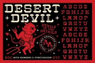 Desert Devil Display Font Download