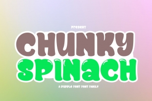 Chunky Spinach Family Font Download