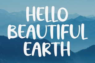 HELLO BEAUTIFUL EARTH Font Download