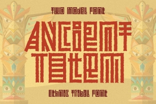 Ancient Totem - Ethnic Tribal Font Font Download