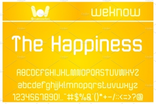 The happiness font Font Download