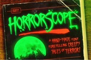 HorrorScope - A Hand-made Horror Font Font Download