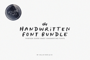 The Handwritten Bundle Vol. 2 Font Download