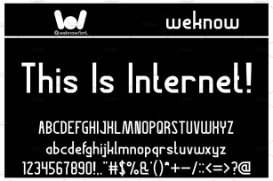 This is internet font Font Download