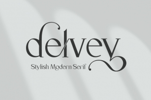 Delvey Modern Serif Font Font Download