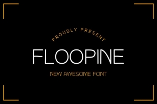 FLOOPINE  MODERN FONT Font Download