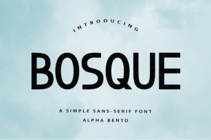 Bosque Font Font Download