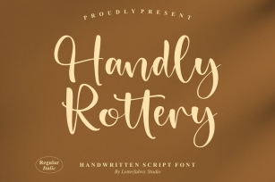 Handly Rottery Handwritten Script Font Font Download