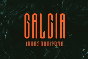 Galcia - Condensed Rounded Typeface Font Download