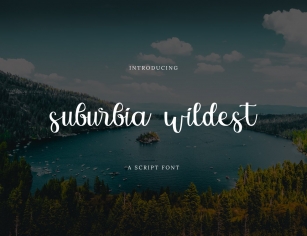 Suburbia Wildest Script Font Download