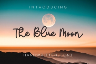 The Blue Moon Font Font Download