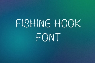 Fishing hook font Font Download