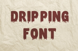 Dripping font TTF Font Download