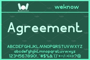 Agreement font Font Download