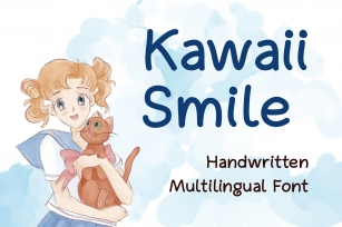 Kawaii Smile Handwritten Anime Comic Multilingual Font Download