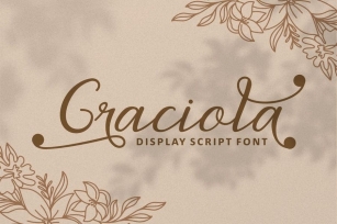 Graciola - Display Script Font Font Download