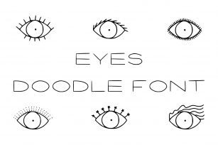 Eyes doodle Font Download