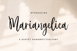 Mariangelica Font Download