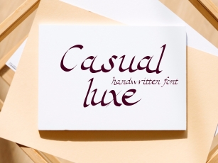Casual Luxe Font Download