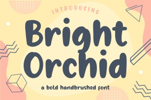 Bright Orchid Bold Handbrushed Font Download